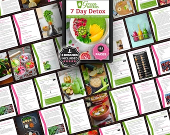 7 Day Green Smoothie Diet Plan For Weight Loss & Detox.  21 Easy Delicious Vegan Plant Based Recipes For Breakfast, Lunch And Dinner PDF