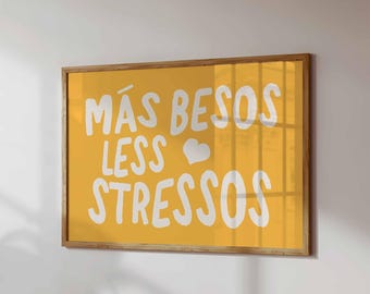 Dopamine Decor Quote Print: Yellow Maximalist Wall Art (Printed and Shipped)