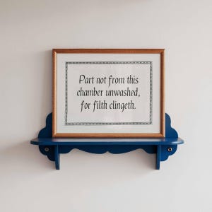 Funny Bathroom Art: Medieval Decor Quote Print (Digital Download) image 9