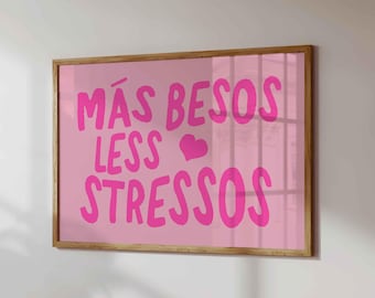 Pink Maximalist Quote Print: Fun Large Wall Art
