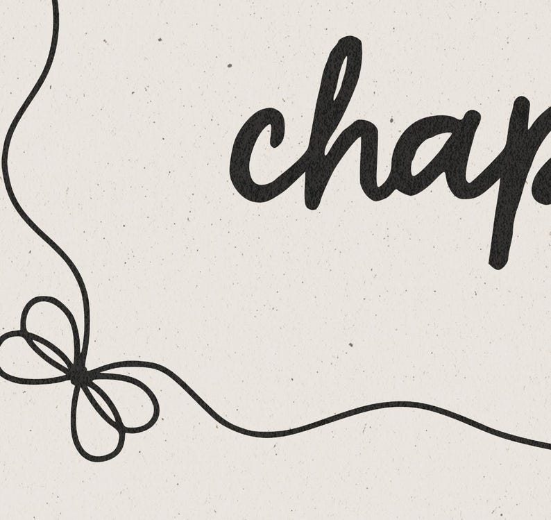 Bookish Wall Art: One More Chapter Neutral Book Poster (Digital Download) image 9