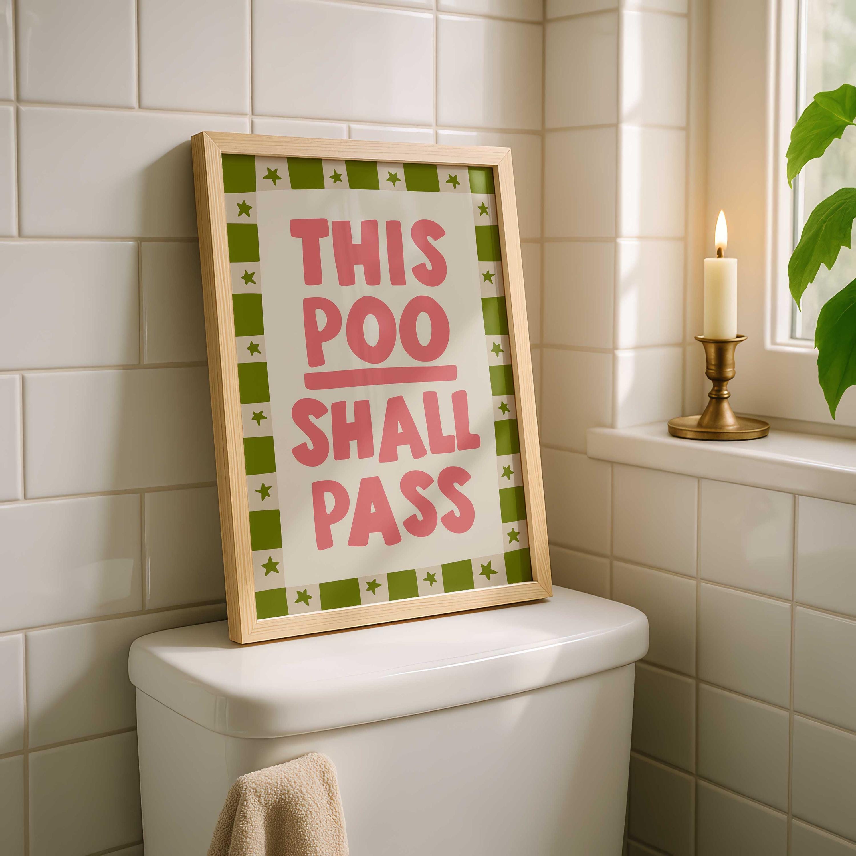 Funny Bathroom Wall Art: This Shower is for Singing Print (digital Download