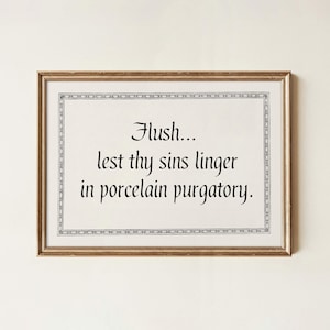 Funny Bathroom Print: Fun Toilet Wall Art (Digital Download)