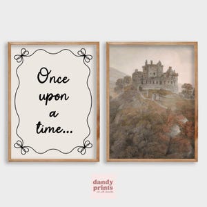 Fairytale Nursery Art Set of 2: Vintage Story Book Prints (Digital Download)