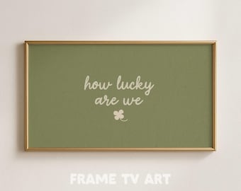 St Patricks Day Frame TV Art: Green Shamrock Decor (Digital Download)