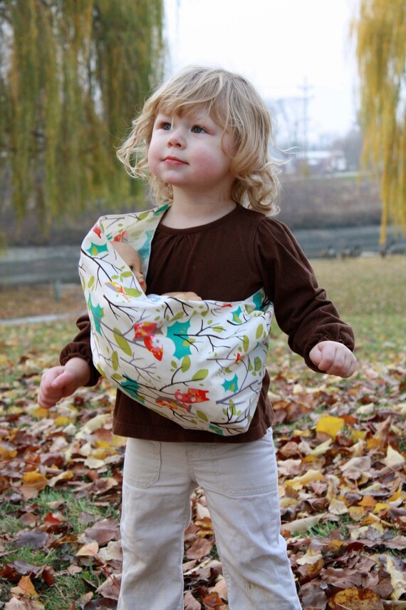 Items similar to Baby Doll Sling Toy Pouch Sling Doll Carrier Whoo
