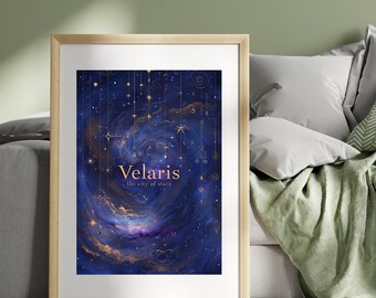 ACOTAR Velaris Wall Art| City of Starlight Digital Download Bookish Gifts| Night Court Print| Sarah J Maas inspired Bookish Print| Rhysand