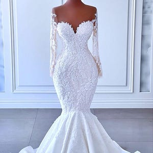 バンガーの女神フィッシュテールマーメイドブライダルガウンドレスウェディングドレス結婚式ドレスイブニングドレスページェントドレスクイーンドレスボールガウンアベンドドレス