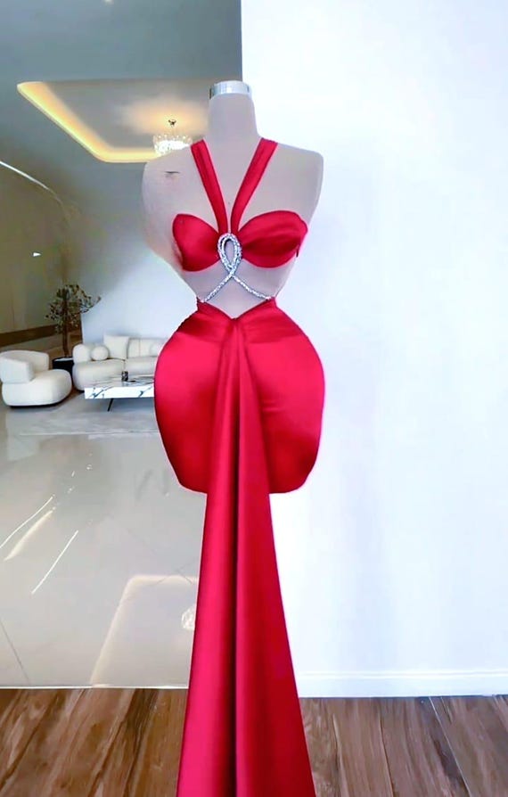 Cut-out Two-piece Evening Dress Cut-out Two-piece Evening Dress