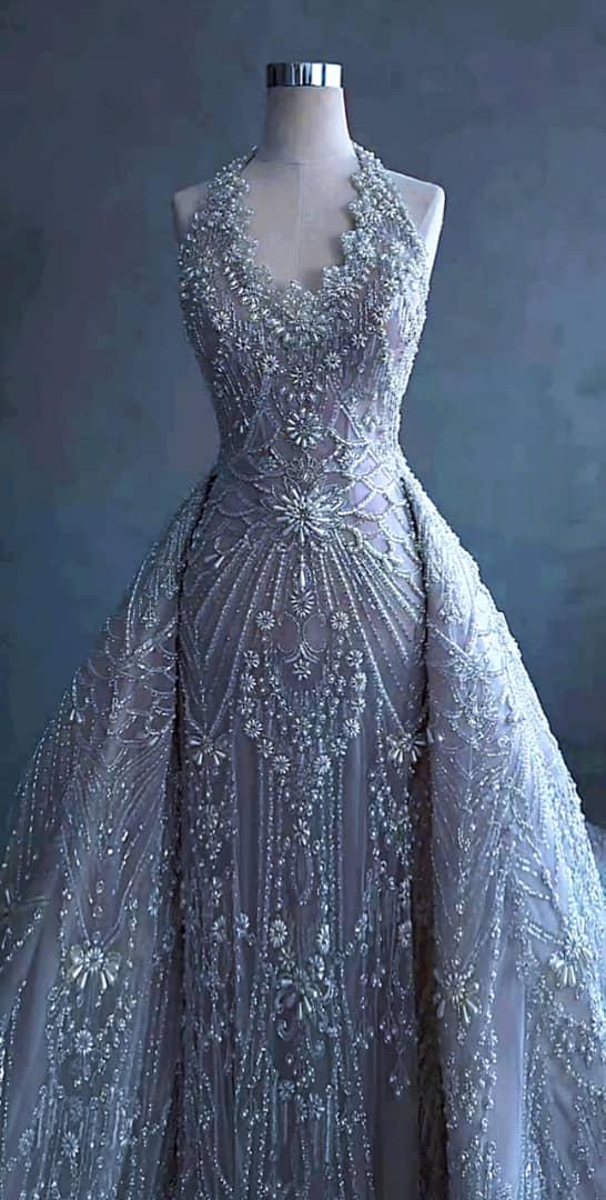 Goddess of Butost Luxury Silver Bridal Gown Crystal Wedding Dress  Hochzeitskleid Pageant Dress Rehearaal Dinner Dress Queincenera Abendkleid  - Etsy