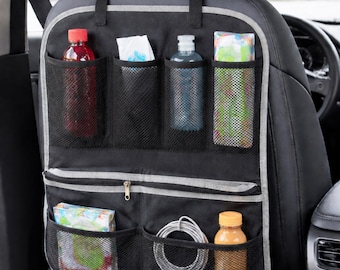 Patrón de costura en PDF para organizador de asientos de coche, almacenamiento para el asiento trasero, plan digital DIY