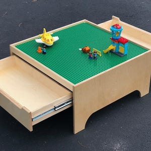 DIY Kids Mega Lego Table – Wooden Toy Storage Table Woodworking Plan | Large Building Surface | PDF Digital Download