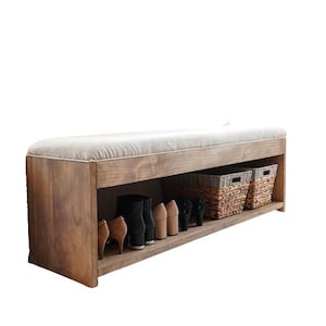 DIY Bench with Shelf Storage – Wooden Entryway or Mudroom Seating Woodworking Plan | Functional & Stylish Furniture | PDF Download