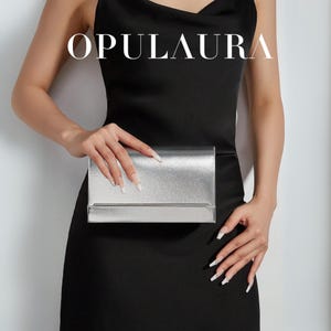 Pochette de soirée argentée, Sac de soirée argenté, Sacs pour femme, Sacs à bandoulière, Sacs à bandoulière, Sacs en argent, Pochette en cuir argentée, Cadeau pour elle