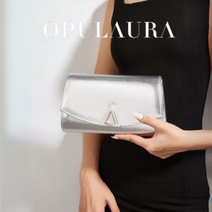 Silver Clutch Bag, Silver Clutch Purse, Silver Evening Bag, Silver Clutch For Wedding, Evening Bags For Women, Woman Handbag, Gift For Her
