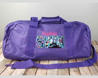 Personalised Rhino Gym Bag Swim Nursery Drawstring School PE Kit Sports Kids