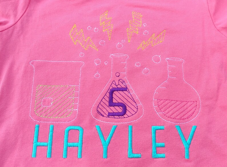 Girls Science Birthday Shirt mad scientist birthday shirt Etsy