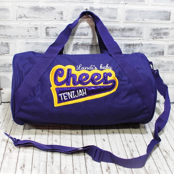 Personalized Kids Sport Duffel Bag – Custom Name Cheerleading Bag, 18 Inch Lightweight Gym Bag
