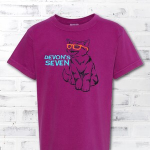 Personalized Kitten with Glasses Shirt Comfort Colors