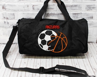 Personalized Two Sport Bag-Football, Soccer, Baseball, Softball, Basketball, Hockey, Lacrosse, Golf, Pickleball, Badminton, Tennis