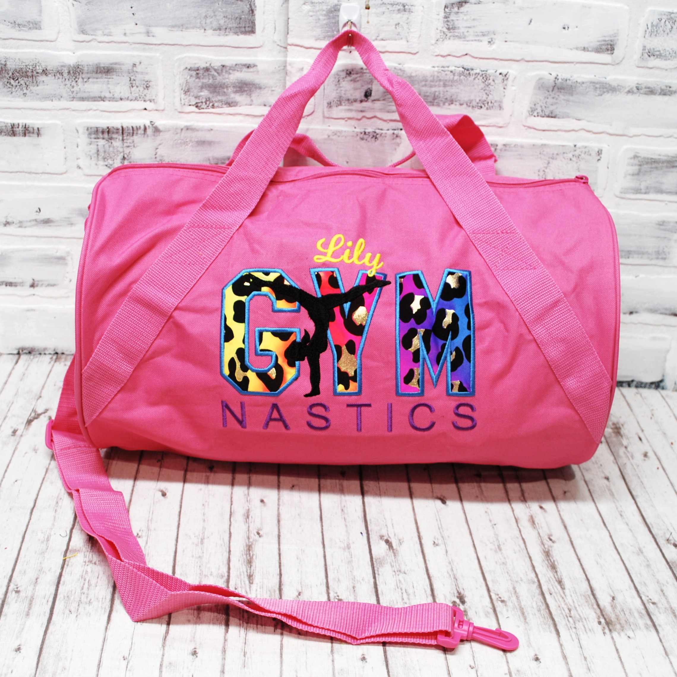 Rhythmic Gymnastics Bag, Gymnastics Gifts for Girls, Personalized Duffel Bag, Gymnastics Duffle