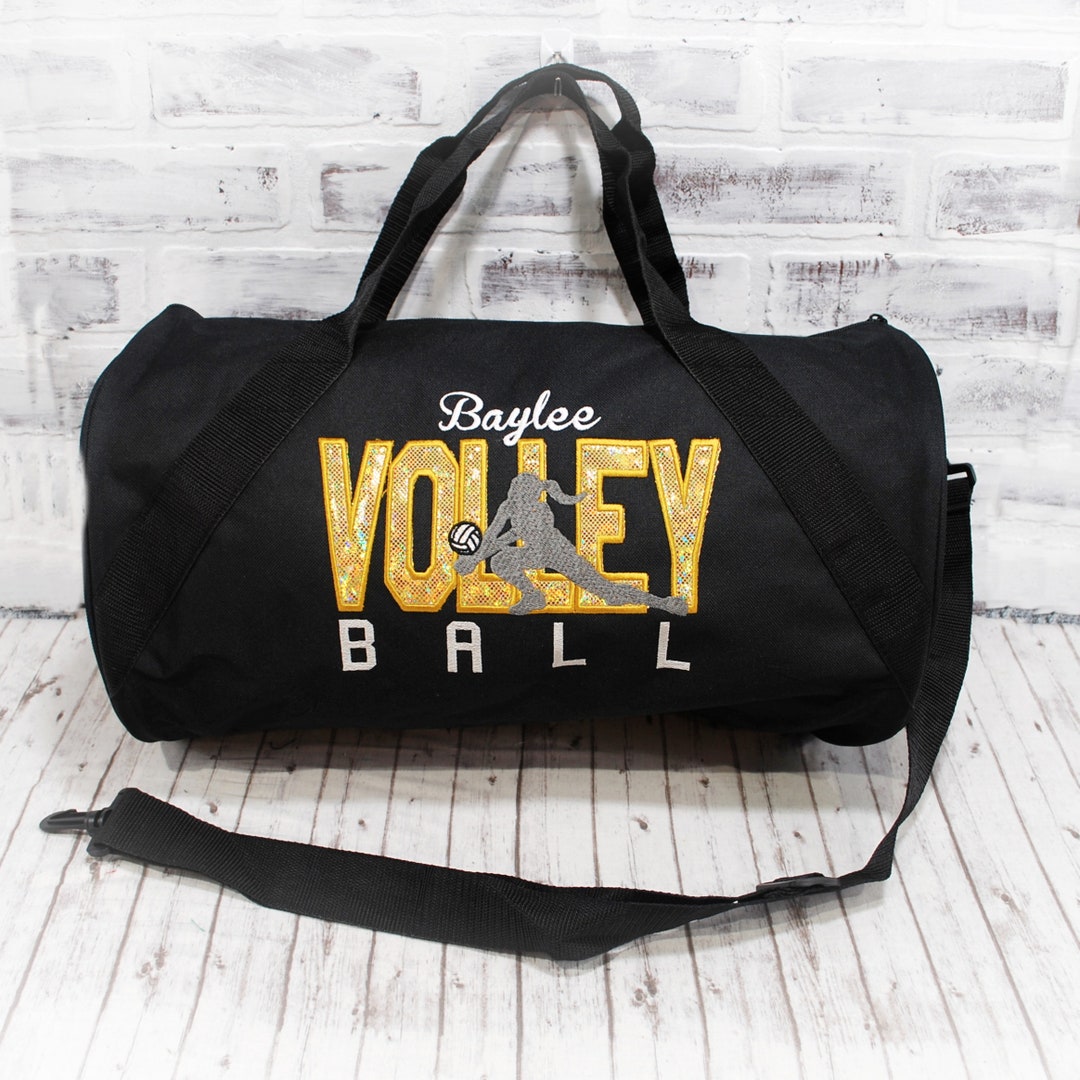 Personalized Volleyball Bag, Gold, Custom Bag Color, for Girls