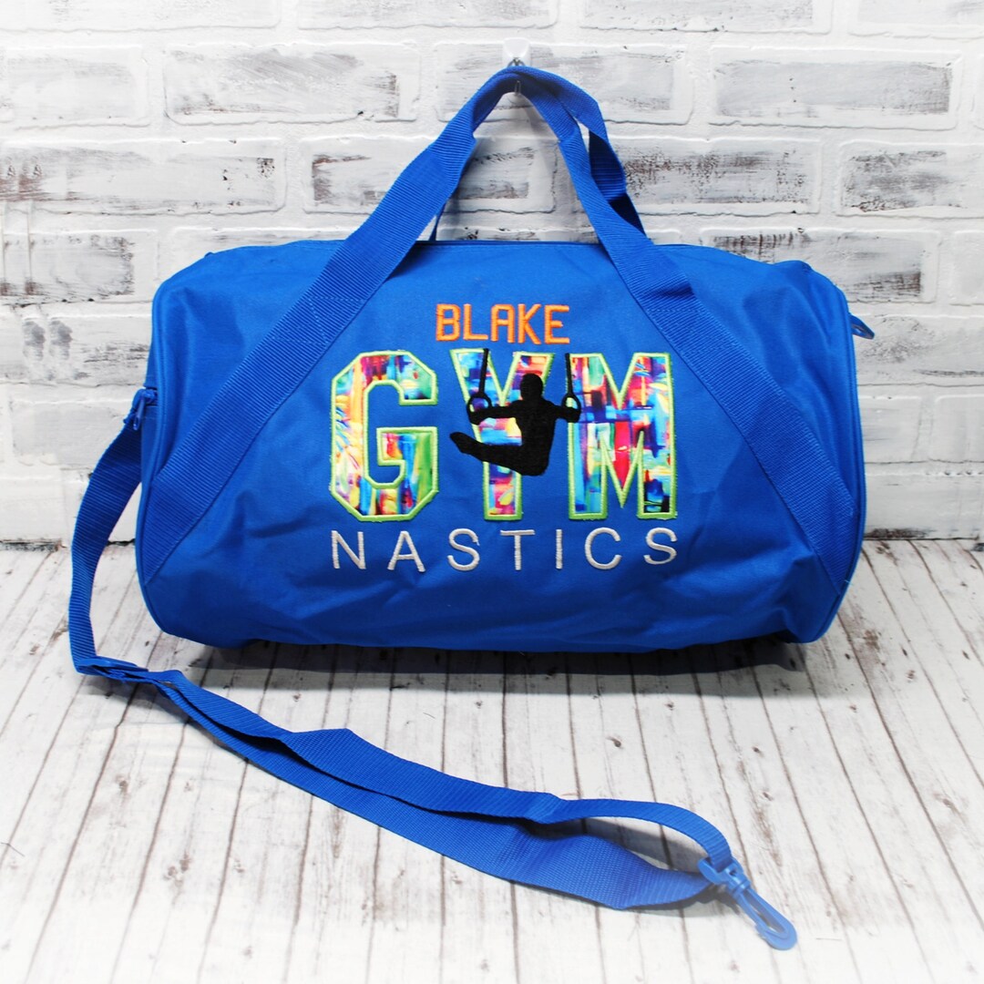 Personalized Boys Gymnastics Bag Small Royal Blue Duffle Bag Shown Etsy