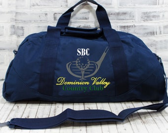 Personalized Golf Club Team Name Tote or Duffle Bag  3 Lines of Custom Text