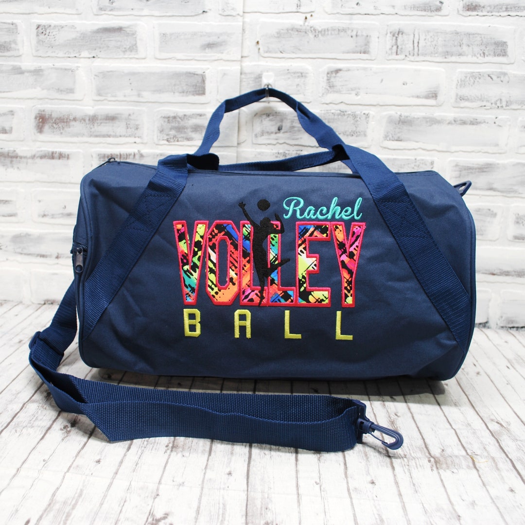 Personalized Volleyball Bag With Rainbow for Practice, Travel, Club
