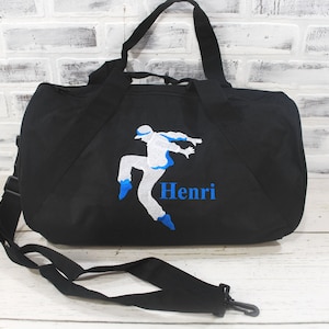 Personalized Hip Hop Break Dance Bag Small Black Duffle Bag Shown