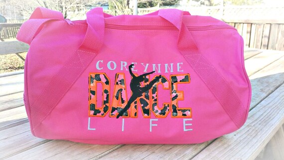 hot pink duffle bag