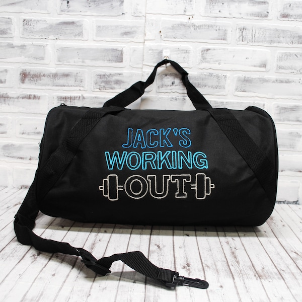 Personalized Men Gym Bag Etsy