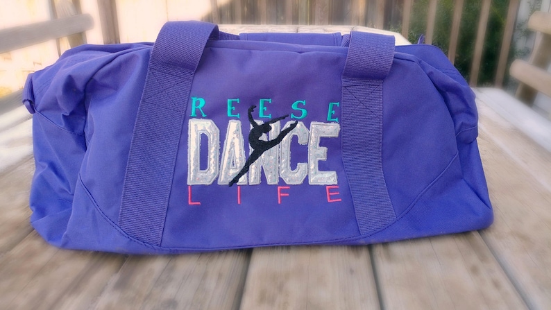 purple dance bag