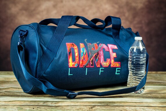 GIRLS PERSONALISED HANDSTAND GYMNASTICS BARREL BAG DANCE SCHOOL GYM KIT