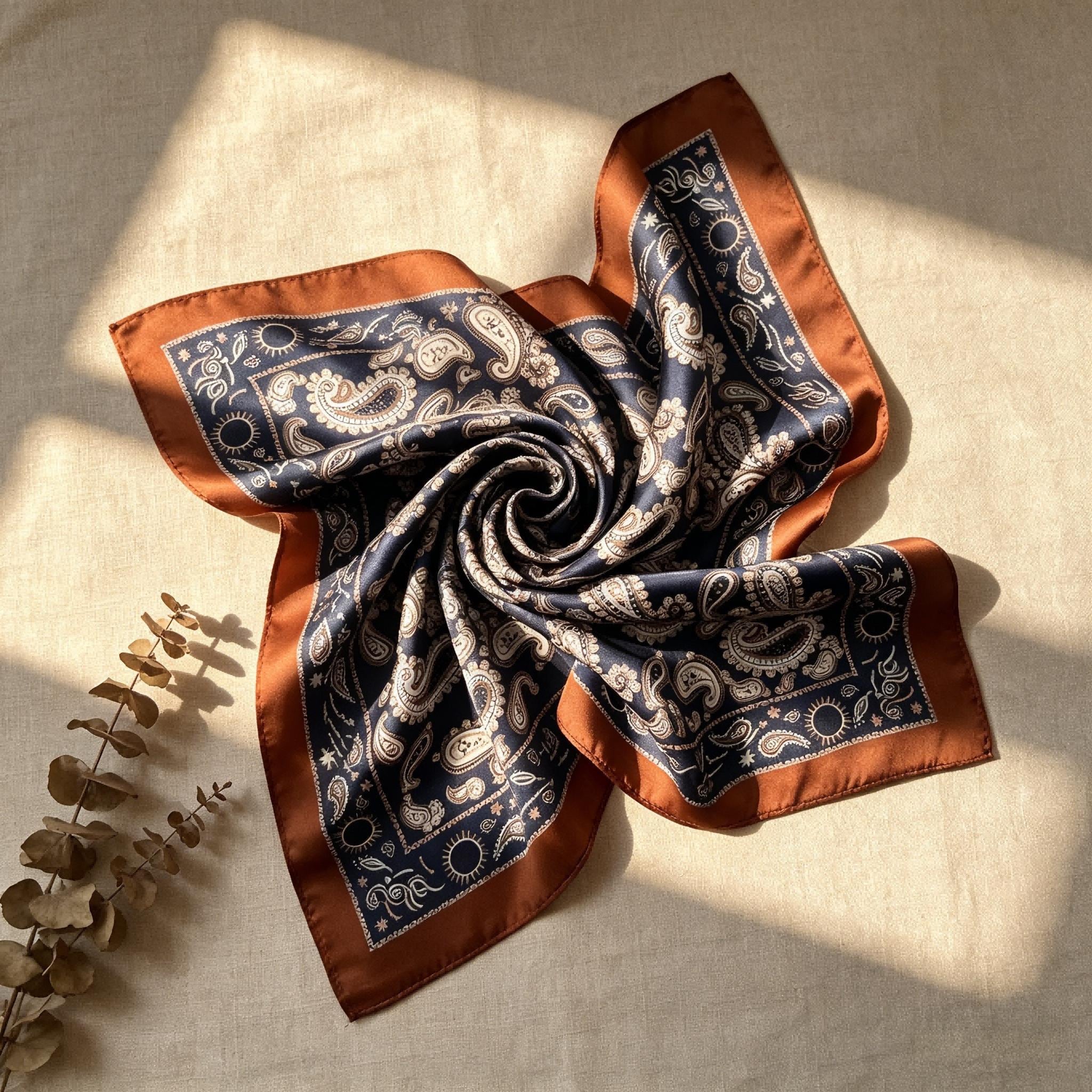 Vintage Silk Scarf - Etsy