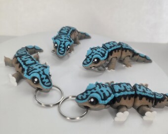 Geco crestato flessibile stampato in 3D