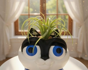 3D Printed Cat Planter with Tray
