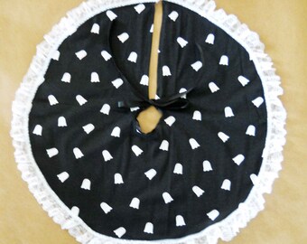 Halloween Ghosts 18" Mini Table Top Tree Skirt   Summerween