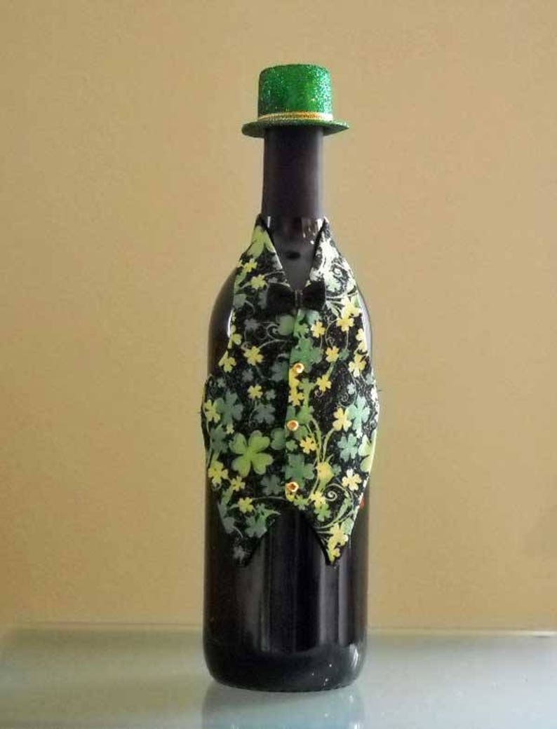 Wine Bottle Cover Wedding Dress Hat and Veil Wedding Decor Etsy