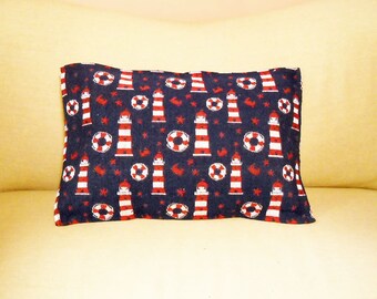 Nautical Pillow  Light Houses and Buoys  Tapestry