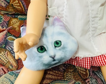 Mini Cat Shaped Pillow