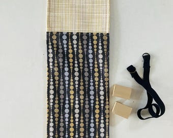 Fashion Doll Yoga Mat Strap and Blocks Dot Pattern 1/6 Scale