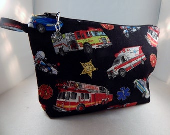 Rescue Fireman Policeman Medic Makeup Bag Cosmetic Travel Bag Organizer Bag