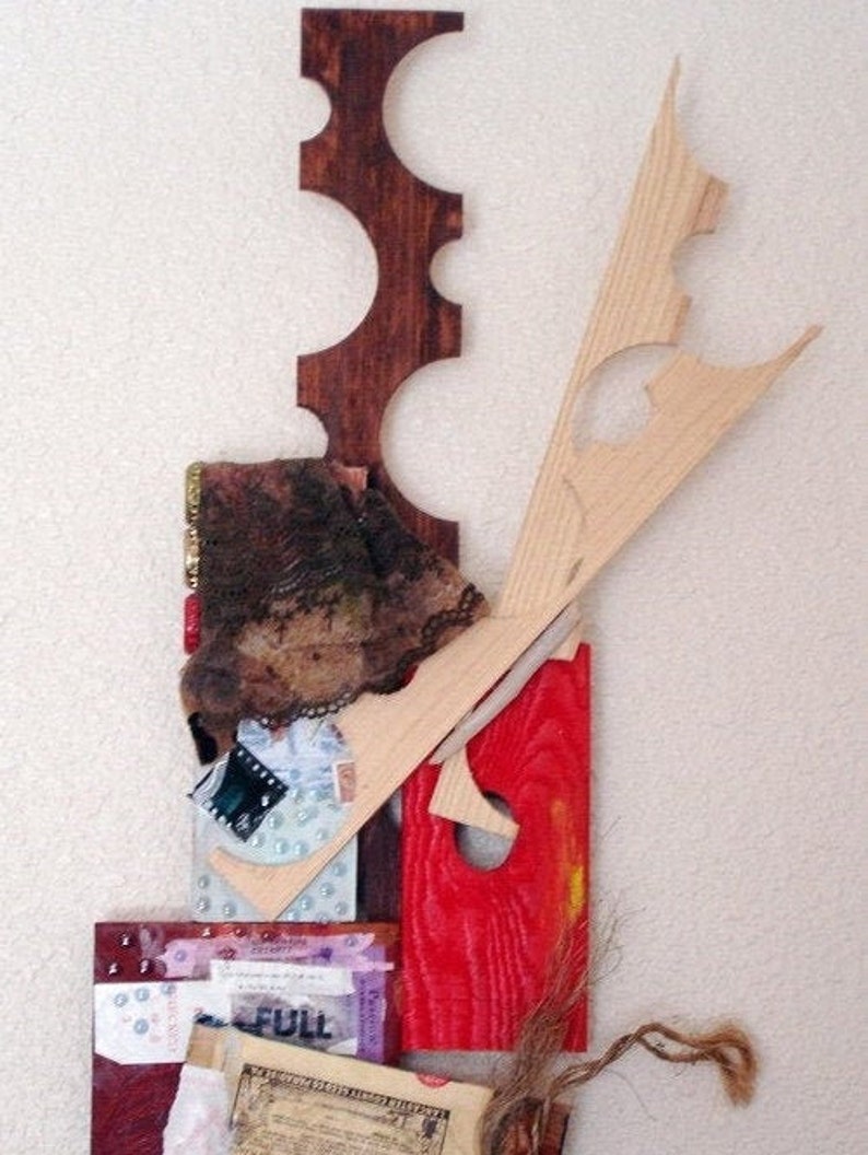Mixed Media Art Wall Sculpture Broken Hearted Melody by Etsy