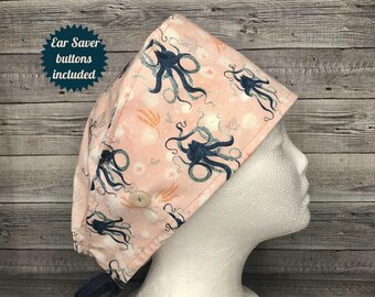 Octopus Scrub Hat - Etsy