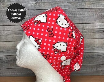 Hello Kitty Scrub Hats - Etsy