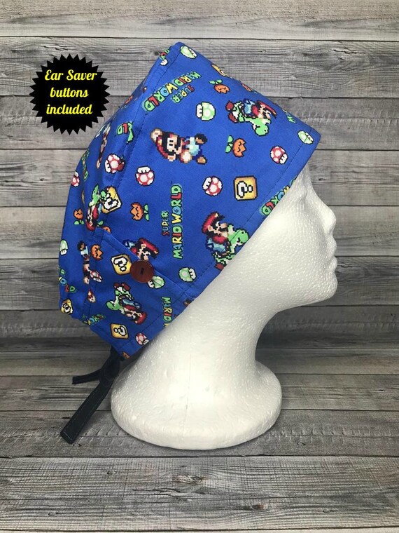 Super Mario Scrub Cap/mario Bros Nurse 