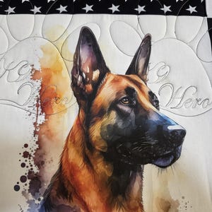 Belgium Malinois "K9 Quilt of Honor" 100% Cotton Quilt Kit