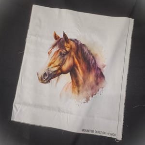 Horse Quilt Panel
