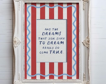 Wizard Of Oz Circus Stripes Nursery Print (Digital Download)